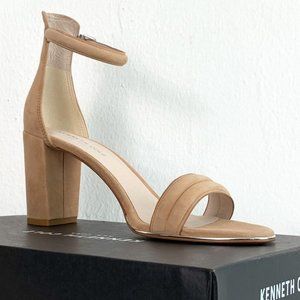 NIB Kenneth Cole NY Lex Suede Sandals Heels Sz 8.5